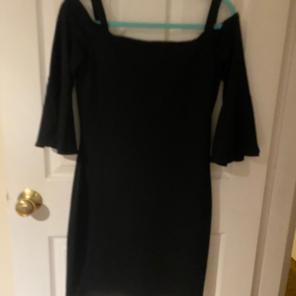 *NWT Susana Monaco Black Above Knee Black Eleanora Dress- SZ LG - Picture 8 of 16